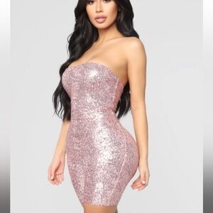 Stunning Rose Gold Sequin Romper